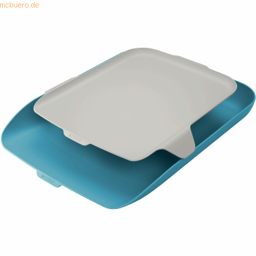 4 x Leitz Briefkorb Cosy mit Organiser A4 Polystyrol blau/hellgrau 4 x Leitz Briefkorb Cosy mit Organiser A4 Polystyrol blau/hellgrau von Leitz