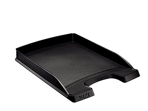 Leitz Briefkorb Flach A4, Briefablage in Premium-Qualität, Stapelbares Ablagefach als Schreibtisch-Organizer, Kombinierbar mit Plus-Serie, Schwarz, 52270095 Leitz Briefkorb Flach A4, Briefablage in Premium-Qualität, Stapelbares Ablagefach als Schreibtisch-Organizer, Kombinierbar mit Plus-Serie, Schwarz, 52270095 von Leitz