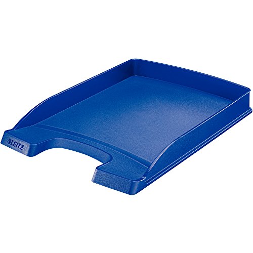 Leitz Briefkorb Flach A4, Briefablage in Premium-Qualität, Stapelbares Ablagefach als Schreibtisch-Organizer, Kombinierbar mit Plus-Serie, Blau, 52370035 Leitz Briefkorb Flach A4, Briefablage in Premium-Qualität, Stapelbares Ablagefach als Schreibtisch-Organizer, Kombinierbar mit Plus-Serie, Blau, 52370035 von Leitz