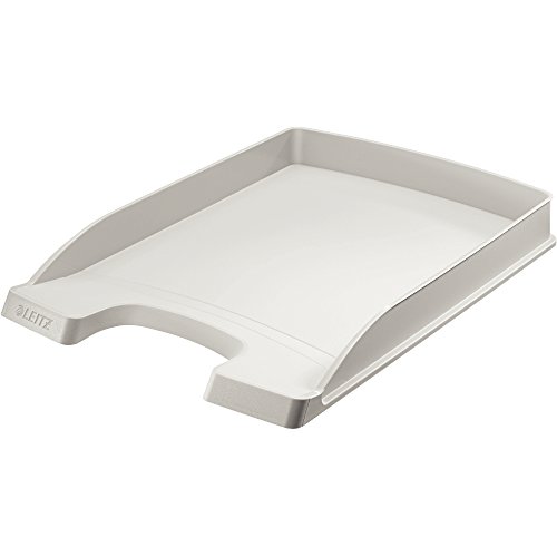 Leitz Briefkorb Flach A4, Briefablage in Premium-Qualität, Stapelbares Ablagefach als Schreibtisch-Organizer, Kombinierbar mit Plus-Serie, Grau, 52370085 Leitz Briefkorb Flach A4, Briefablage in Premium-Qualität, Stapelbares Ablagefach als Schreibtisch-Organizer, Kombinierbar mit Plus-Serie, Grau, 52370085 von Leitz