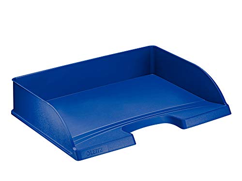 Leitz Briefkorb Querformat A4, Briefablage in Premium-Qualität, Stapelbares Ablagefach als Schreibtisch-Organizer, Kombinierbar mit Plus-Serie, Blau, 52180035 Leitz Briefkorb Querformat A4, Briefablage in Premium-Qualität, Stapelbares Ablagefach als Schreibtisch-Organizer, Kombinierbar mit Plus-Serie, Blau, 52180035 von Leitz