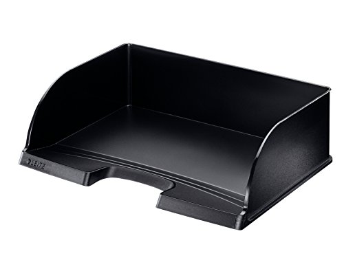 Leitz Briefkorb Querformat A4, Briefablage mit extra großem Fassungsvermögen in Premium-Qualität, Stapelbares Ablagefach als Schreibtisch-Organizer, Kombinierbar mit Plus-Serie, Schwarz, 52190095 Leitz Briefkorb Querformat A4, Briefablage mit extra großem Fassungsvermögen in Premium-Qualität, Stapelbares Ablagefach als Schreibtisch-Organizer, Kombinierbar mit Plus-Serie, Schwarz, 52190095 von Leitz