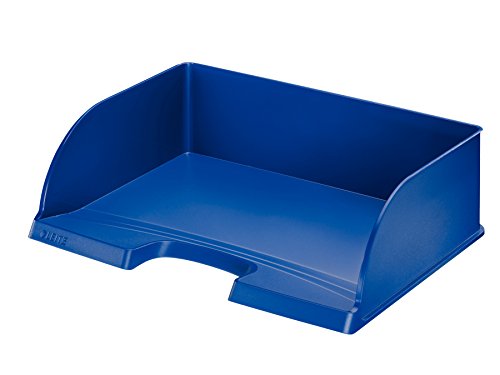 Leitz Briefkorb Querformat A4, Briefablage mit extra großem Fassungsvermögen in Premium-Qualität, Stapelbares Ablagefach als Schreibtisch-Organizer, Kombinierbar mit Plus-Serie, Blau, 52190035 Leitz Briefkorb Querformat A4, Briefablage mit extra großem Fassungsvermögen in Premium-Qualität, Stapelbares Ablagefach als Schreibtisch-Organizer, Kombinierbar mit Plus-Serie, Blau, 52190035 von Leitz
