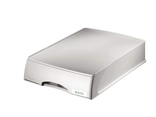 Leitz Briefkorb-Schublade A4, Schubladenbox in Premium-Qualität für vertrauliche Unterlagen, Kombinierbar mit Briefkörben, Stapelbares Ablagefach als Schreibtisch-Organizer, Grau, Plus-Serie, 52100085 Leitz Briefkorb-Schublade A4, Schubladenbox in Premium-Qualität für vertrauliche Unterlagen, Kombinierbar mit Briefkörben, Stapelbares Ablagefach als Schreibtisch-Organizer, Grau, Plus-Serie, 52100085 von Leitz
