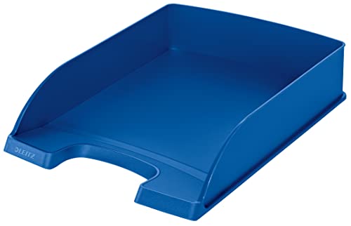 Leitz Briefkorb Standard A4, Briefablage in Premium-Qualität, Stapelbares Ablagefach als Schreibtisch-Organizer, Kombinierbar mit Plus-Serie, Blau, 52270035 Leitz Briefkorb Standard A4, Briefablage in Premium-Qualität, Stapelbares Ablagefach als Schreibtisch-Organizer, Kombinierbar mit Plus-Serie, Blau, 52270035 von Leitz