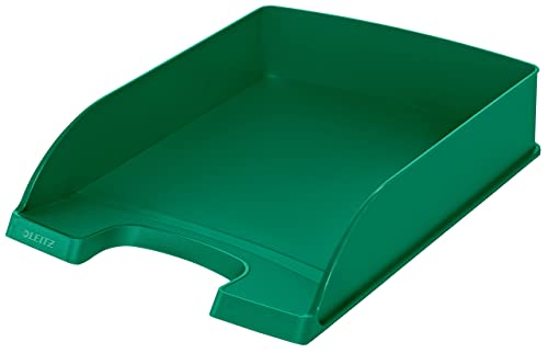Leitz Briefkorb Standard A4, Briefablage in Premium-Qualität, Stapelbares Ablagefach als Schreibtisch-Organizer, Kombinierbar mit Plus-Serie, Grün, 52270055 Leitz Briefkorb Standard A4, Briefablage in Premium-Qualität, Stapelbares Ablagefach als Schreibtisch-Organizer, Kombinierbar mit Plus-Serie, Grün, 52270055 von Leitz