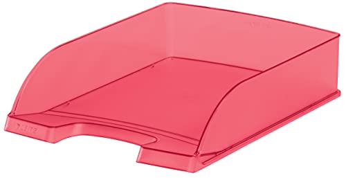 Leitz Briefkorb Standard A4, Briefablage in Premium-Qualität, Stapelbares Ablagefach als Schreibtisch-Organizer, Kombinierbar mit Plus-Serie, Rot Frost, 52270026 Leitz Briefkorb Standard A4, Briefablage in Premium-Qualität, Stapelbares Ablagefach als Schreibtisch-Organizer, Kombinierbar mit Plus-Serie, Rot Frost, 52270026 von Leitz
