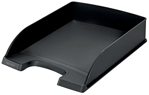 Leitz Briefkorb Standard A4, Briefablage in Premium-Qualität, Stapelbares Ablagefach als Schreibtisch-Organizer, Kombinierbar mit Plus-Serie, Schwarz, 52270095 Leitz Briefkorb Standard A4, Briefablage in Premium-Qualität, Stapelbares Ablagefach als Schreibtisch-Organizer, Kombinierbar mit Plus-Serie, Schwarz, 52270095 von Leitz
