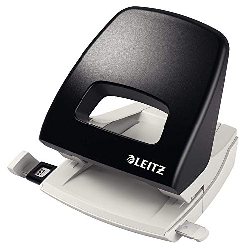 Leitz Büro Locher aus Metall, Für 25 Blatt, Anschlagschiene mit Formatangaben, Ergonomisches Design, schwarz, NeXXt-Serie, 50050095 Leitz Büro Locher aus Metall, Für 25 Blatt, Anschlagschiene mit Formatangaben, Ergonomisches Design, schwarz, NeXXt-Serie, 50050095 von Leitz