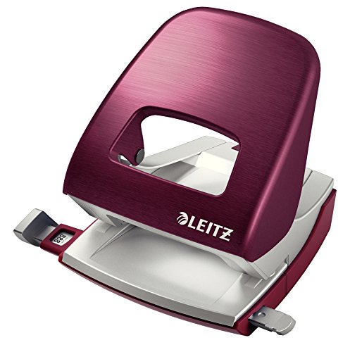 Leitz Büro Locher aus Metall, Für 30 Blatt, Anschlagschiene mit Formatangaben, Ergonomisches Design, Granat rot, Style Serie, 50060028 Leitz Büro Locher aus Metall, Für 30 Blatt, Anschlagschiene mit Formatangaben, Ergonomisches Design, Granat rot, Style Serie, 50060028 von Leitz