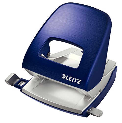 Leitz Büro Locher aus Metall, Für 30 Blatt, Anschlagschiene mit Formatangaben, Ergonomisches Design, Titan blau, Style Serie, 50060069 Leitz Büro Locher aus Metall, Für 30 Blatt, Anschlagschiene mit Formatangaben, Ergonomisches Design, Titan blau, Style Serie, 50060069 von Leitz