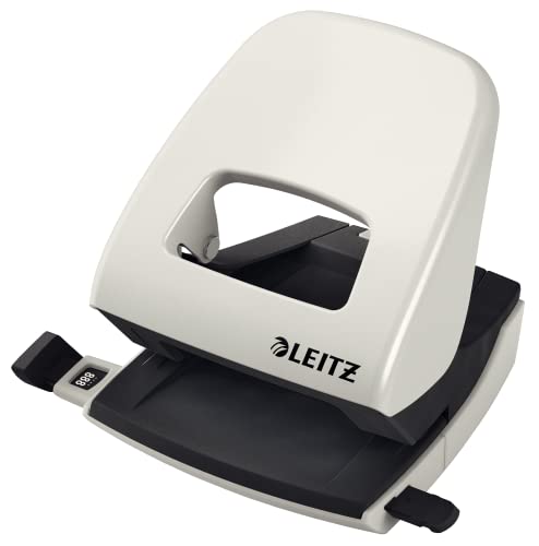 Leitz Büro Locher aus Metall, Für 30 Blatt, Anschlagschiene mit Formatangaben, Ergonomisches Design, grau, 50080085 Leitz Büro Locher aus Metall, Für 30 Blatt, Anschlagschiene mit Formatangaben, Ergonomisches Design, grau, 50080085 von Leitz