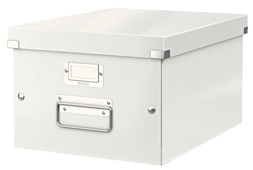 Leitz Click & Store Aufbewahrungs- und Transportbox, A4, weiß, 60440001, Mittel von Leitz