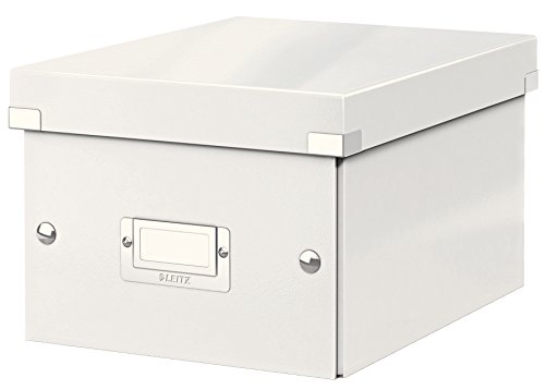 Leitz Click & Store Aufbewahrungsbox mit Deckel Klein, Box für Unterlagen bis A5 im Büro u. Haushalt, Transportbox aus 84% recycelter Premium-Hartpappe, Etikettenhalter, Weiß, 60430001 Leitz Click & Store Aufbewahrungsbox mit Deckel Klein, Box für Unterlagen bis A5 im Büro u. Haushalt, Transportbox aus 84% recycelter Premium-Hartpappe, Etikettenhalter, Weiß, 60430001 von Leitz