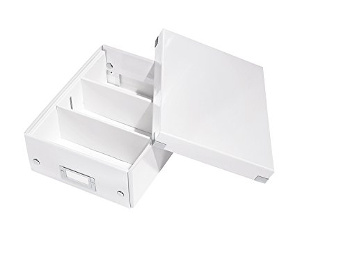 Leitz Click & Store Aufbewahrungsbox mit Deckel Klein, Box mit Trennwänden für Zubehör im Büro oder Utensilien im Haushalt, Transportbox aus 84 % recycelter Premium-Hartpappe, Weiß, 60570001 Leitz Click & Store Aufbewahrungsbox mit Deckel Klein, Box mit Trennwänden für Zubehör im Büro oder Utensilien im Haushalt, Transportbox aus 84 % recycelter Premium-Hartpappe, Weiß, 60570001 von Leitz