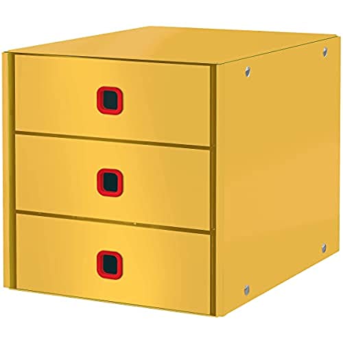 Leitz Click & Store Schubladenset, 3 Schubladen zur Aufbewahrung von Papieren, Dokumenten und Gegenständen, Größe A4, Stabiler Premium-Karton, Zuhause/Büro, Cosy Serie, Warmes Gelb, 53680019 Leitz Click & Store Schubladenset, 3 Schubladen zur Aufbewahrung von Papieren, Dokumenten und Gegenständen, Größe A4, Stabiler Premium-Karton, Zuhause/Büro, Cosy Serie, Warmes Gelb, 53680019 von Leitz