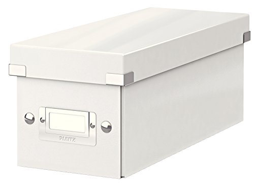 Leitz Click & Store WOW schmale Aufbewahrungsbox mit Deckel, Box zur CD Aufbewahrung, als Geschenkbox oder für Zubehör im Haushalt und Büro, 84% recycelte Premium-Hartpappe, Weiß, 60410001 Leitz Click & Store WOW schmale Aufbewahrungsbox mit Deckel, Box zur CD Aufbewahrung, als Geschenkbox oder für Zubehör im Haushalt und Büro, 84% recycelte Premium-Hartpappe, Weiß, 60410001 von Leitz