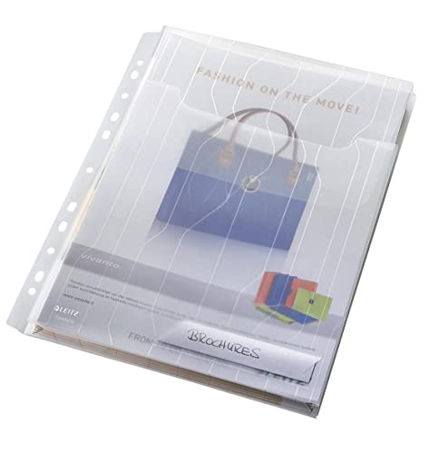 Leitz CombiFile Maxi Sichthüllen-Set, 3 Stück, A4 Format, Ausdehnbar für mehr Kapazität, Farblos mit matter Oberfläche und Muster, Verschlussklappe, 0,20 mm PP-Folie, 47270003 Leitz CombiFile Maxi Sichthüllen-Set, 3 Stück, A4 Format, Ausdehnbar für mehr Kapazität, Farblos mit matter Oberfläche und Muster, Verschlussklappe, 0,20 mm PP-Folie, 47270003 von Leitz