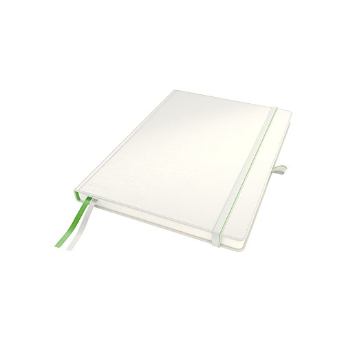 Leitz Complete Qualitäts-Notizbuch A4 kariert, 160 Seiten, 80 Blatt, Hardcover mit hochwertigem Einband, 100 g/m² Papier FSC zertifiziert, Verschluss, Lesezeichen, Stiftschlaufe, Weiß, 44710001 Leitz Complete Qualitäts-Notizbuch A4 kariert, 160 Seiten, 80 Blatt, Hardcover mit hochwertigem Einband, 100 g/m² Papier FSC zertifiziert, Verschluss, Lesezeichen, Stiftschlaufe, Weiß, 44710001 von Leitz