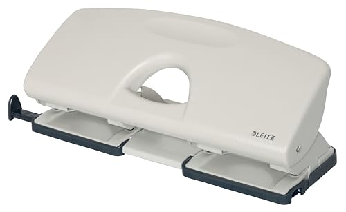 Leitz Doppellocher aus Metall, 16 Blatt, Anschlagschiene mit Formatangaben, Einfaches Lochen für die Ablage in Ringbüchern mit 4 Ringen, grau, 50220085 Leitz Doppellocher aus Metall, 16 Blatt, Anschlagschiene mit Formatangaben, Einfaches Lochen für die Ablage in Ringbüchern mit 4 Ringen, grau, 50220085 von Leitz