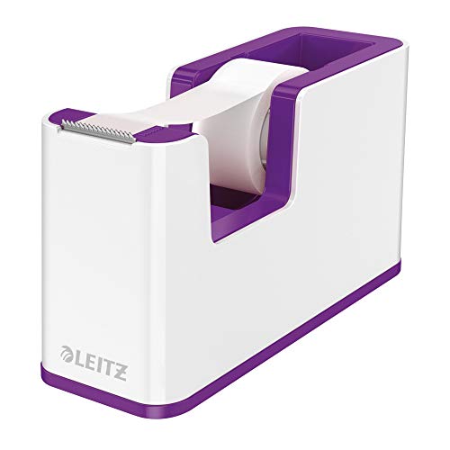 Leitz Duo Colour Klebeband-Tischabroller, weiß/violett, WOW von Leitz