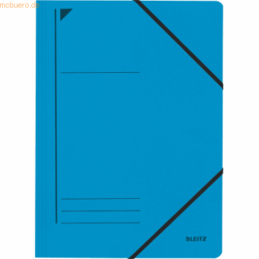 Leitz Eckspanner A4 für ca. 250 Blatt blau von Leitz