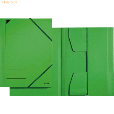 25 x Leitz Eckspannermappe A4 mit Klappen für ca. 250 Blatt grün 25 x Leitz Eckspannermappe A4 mit Klappen für ca. 250 Blatt grün von Leitz