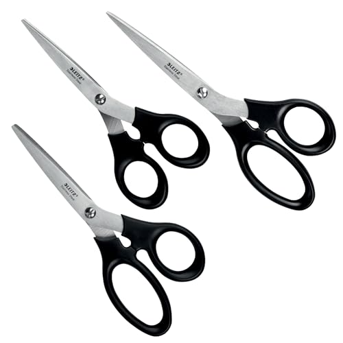 Leitz Edelstahlscheren Set 165/185/200 mm, 3er-Set Edelstahlscheren in den Größen 165; 185 und 200 mm in einer plastikfreien Verpackung, 54260095 Leitz Edelstahlscheren Set 165/185/200 mm, 3er-Set Edelstahlscheren in den Größen 165; 185 und 200 mm in einer plastikfreien Verpackung, 54260095 von Leitz
