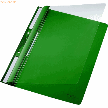 Leitz Einhängehefter A4 2 kurze Beschriftungsfenster PVC grün von Leitz
