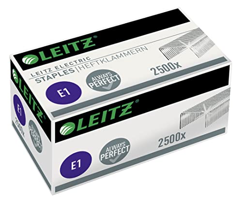 Leitz Electric Heftklammern E1, Verzinkt, Box mit 2500 Heftklammern, 55680000 Leitz Electric Heftklammern E1, Verzinkt, Box mit 2500 Heftklammern, 55680000 von Leitz