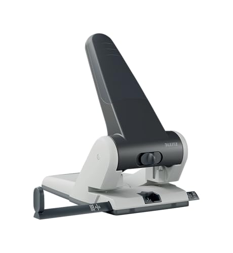 Leitz Extrastarker Registratur-Locher, Für 65 Blatt, Großer leistungsstarker Locher für müheloses Lochen im Büro, Aus Aluminiumdruckguss, recycelte Kunststoffteile, 100% recycelbar, Schwarz, 51800095 Leitz Extrastarker Registratur-Locher, Für 65 Blatt, Großer leistungsstarker Locher für müheloses Lochen im Büro, Aus Aluminiumdruckguss, recycelte Kunststoffteile, 100% recycelbar, Schwarz, 51800095 von Leitz