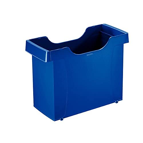 Leitz Hängemappenbox Uni-Box A4, Für bis zu 20 gefüllte A4 Hängemappen, Blau, Plus Serie, 19080035 von Leitz