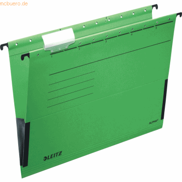 Leitz Hängetasche Alpha A4 250g/qm Karton mit Leinenfröschen grün VE=5 Leitz Hängetasche Alpha A4 250g/qm Karton mit Leinenfröschen grün VE=5 von Leitz