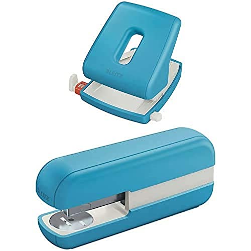 Leitz Heftgerät und Locher Set, für bis zu 30 Blatt, ideal für Home Office, Sanftes Blau, Cosy-Serie Leitz Heftgerät und Locher Set, für bis zu 30 Blatt, ideal für Home Office, Sanftes Blau, Cosy-Serie von Leitz