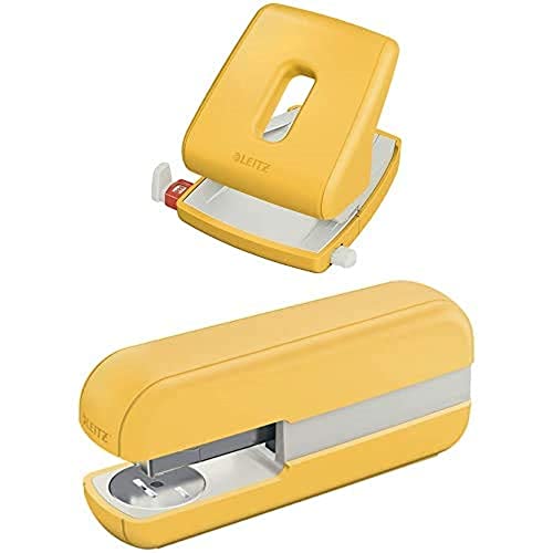 Leitz Heftgerät und Locher Set, für bis zu 30 Blatt, ideal fürs Home Office, Warmes Gelb, Cosy-Serie Leitz Heftgerät und Locher Set, für bis zu 30 Blatt, ideal fürs Home Office, Warmes Gelb, Cosy-Serie von Leitz