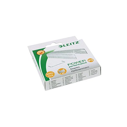 Leitz Heftklammern 24/6 Power Performance P3, silberfarben, 3 Packungen mit je 2000 Stück Leitz Heftklammern 24/6 Power Performance P3, silberfarben, 3 Packungen mit je 2000 Stück von Leitz