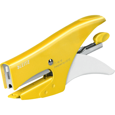 Leitz Heftzange WOW No.10 bis 15 Blatt gelb von Leitz