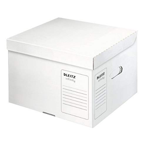 Leitz Infinity Archiv-Container, Größe M, Schachtel für A4 Archivbox 3 x 100mm/2 x 150mm, Transportbox mit Deckel Oben, Faltbare Kartonverpackung, 100 % säurefreie Wellpappe, 1 Stück, Weiß, 61030000 Leitz Infinity Archiv-Container, Größe M, Schachtel für A4 Archivbox 3 x 100mm/2 x 150mm, Transportbox mit Deckel Oben, Faltbare Kartonverpackung, 100 % säurefreie Wellpappe, 1 Stück, Weiß, 61030000 von Leitz