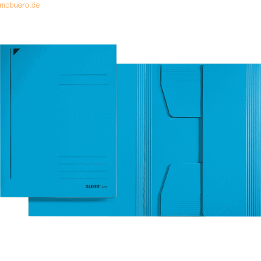 Leitz Jurismappe A4 320g/qm Karton blau von Leitz