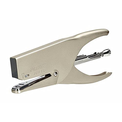 Leitz Juwel 3000 Flachheftzange, Für 30 Blatt, Ergonomisches Design aus Metall, Hinterlademechanik, Für Juwel Heftklammern 6 mm, Metall, 55580082 Leitz Juwel 3000 Flachheftzange, Für 30 Blatt, Ergonomisches Design aus Metall, Hinterlademechanik, Für Juwel Heftklammern 6 mm, Metall, 55580082 von Leitz