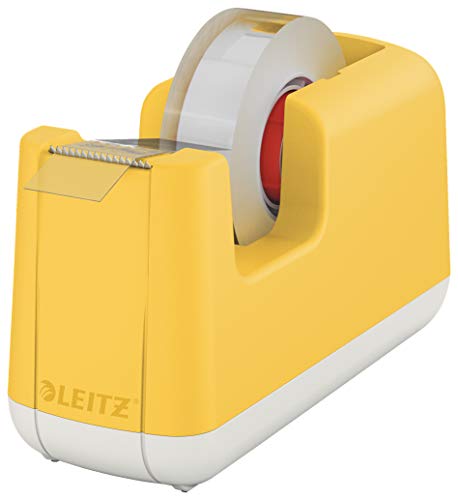 Leitz Klebeband-Tischabroller, Stabiler Stand, Klebebandabroller inkl. Klebeband, Warmes Gelb, Cosy-Serie, 53670019 Leitz Klebeband-Tischabroller, Stabiler Stand, Klebebandabroller inkl. Klebeband, Warmes Gelb, Cosy-Serie, 53670019 von Leitz