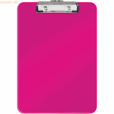 Leitz Klemmbrett Wow A4 Polystyrol pink metallic von Leitz