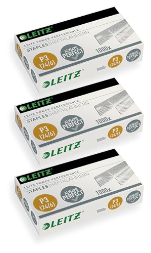 Leitz Leitz Heftklammern 24/6 mm, 3000 Stück, verzinkt, 55700000 24/6 Leitz Leitz Heftklammern 24/6 mm, 3000 Stück, verzinkt, 55700000 24/6 von Leitz