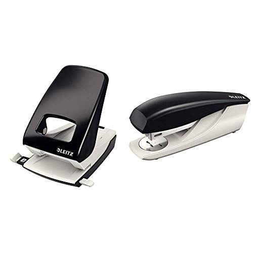 Leitz Locher, 40 Blatt, Schwarz, Anschlagschiene mit Formatvorgaben, Metall, NeXXt, 51380095 & Heftgerät, 30 Blatt, Schwarz, Ergonomisches Kunststoffgehäuse, Inkl. Heftklammern, New NeXXt, 55000095 Leitz Locher, 40 Blatt, Schwarz, Anschlagschiene mit Formatvorgaben, Metall, NeXXt, 51380095 & Heftgerät, 30 Blatt, Schwarz, Ergonomisches Kunststoffgehäuse, Inkl. Heftklammern, New NeXXt, 55000095 von Leitz