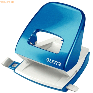 Leitz Locher 2,5mm mit Anschlagschiene blau metallic von Leitz