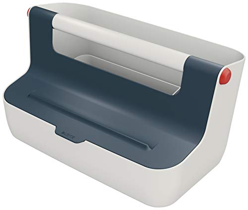 Leitz Mobile Aufbewahrungsbox, Cosy Serie, Hot Desking Box, Organizer Box für Zuhause oder das Büro, Aufbewahrungsbox mit Griff, smarte Fächer zur Organisation, Samtgrau, 61250089 Leitz Mobile Aufbewahrungsbox, Cosy Serie, Hot Desking Box, Organizer Box für Zuhause oder das Büro, Aufbewahrungsbox mit Griff, smarte Fächer zur Organisation, Samtgrau, 61250089 von Leitz