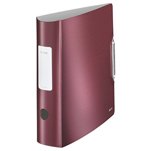 Leitz Qualitäts-Ordner Active Style, PP, A4, breit, granat rot 5er Pack von Leitz