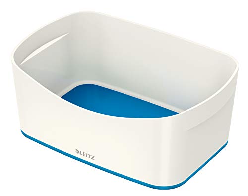 Leitz MyBox, Aufbewahrungsschale, Blickdicht, Weiß/Blau Metallic, Kunststoff, 52571036, Groß Leitz MyBox, Aufbewahrungsschale, Blickdicht, Weiß/Blau Metallic, Kunststoff, 52571036, Groß von Leitz