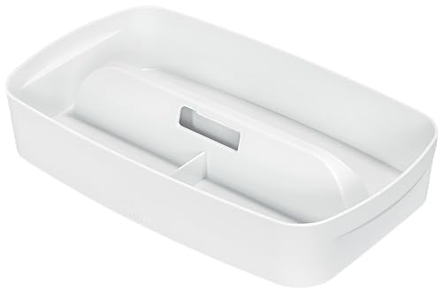 Leitz MyBox Organiser mit Griff, Klein, Wasserabweisend, BPA-frei und lebensmittelecht, weiß 53230001 von Leitz