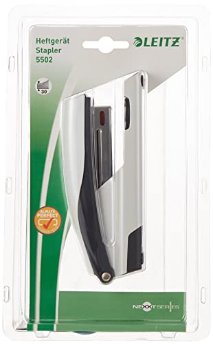 Leitz Heftgerät, 30 Blatt Tacker mit 200 Heftklammern, Hefter aus Metall mit Kunststoffelementen, WOW Serie, Weiß, 55022001 Leitz Heftgerät, 30 Blatt Tacker mit 200 Heftklammern, Hefter aus Metall mit Kunststoffelementen, WOW Serie, Weiß, 55022001 von Leitz